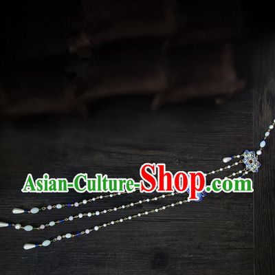 Traditional Handmade Chinese Ancient Classical Jewellery Accessories Tassel Palace Taeniasis, Blueing Waist Pendant for Women