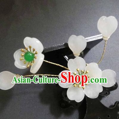 Traditional Handmade Chinese Ancient Classical Hair Accessories Barrettes Hairpin, Flowers Tassel Headdress Hair Jewellery, Hair Fascinators Hairpins for Women