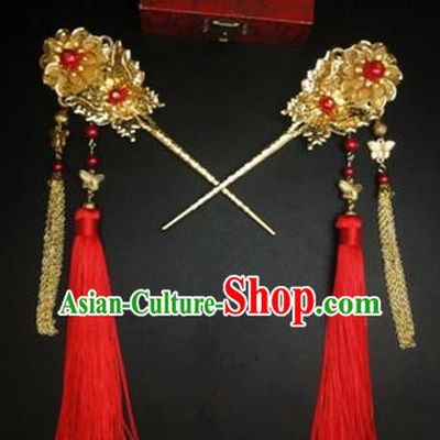 Traditional Handmade Chinese Ancient Classical Hair Accessories Barrettes Hairpin, Imperial Emperess Phoenix Hair Jewellery, Hair Fascinators Hairpins for Women