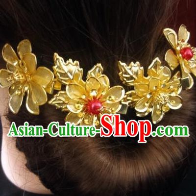 Traditional Handmade Chinese Ancient Classical Hair Accessories Barrettes Wedding Hairpin, Imperial Emperess Hair Jewellery, Hair Fascinators Hairpins for Women