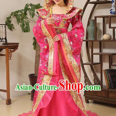 Traditional Ancient Chinese Imperial Emperess Costume, Chinese Wedding Dress, Cosplay Chinese Peri Imperial Princess Tailing Clothing Hanfu for Women
