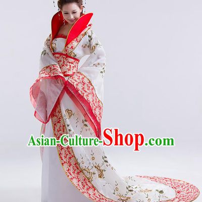 Traditional Ancient Chinese Imperial Emperess Costume, Chinese Wedding Dress, Cosplay Chinese Peri Imperial Princess Tailing Clothing Hanfu for Women