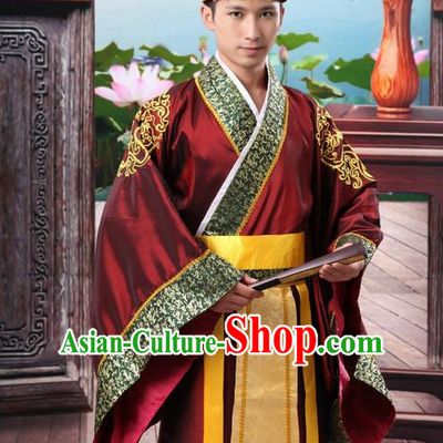 Traditional Ancient Chinese Imperial Emperor Costume, Chinese Han Dynasty Male Wedding Dress, Cosplay Chinese Imperial King Clothing Hanfu for Men