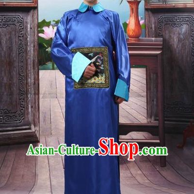 Traditional Ancient Chinese Imperial Minister Costume, Chinese Qing Dynasty Male Dress, Cosplay Chinese Eunuch Clothing for Men