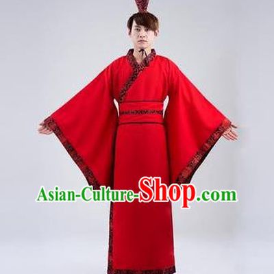 Traditional Ancient Chinese Imperial Emperor Costume, Chinese Han Dynasty Male Wedding Dress, Cosplay Chinese Imperial King Clothing Hanfu for Men