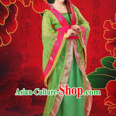 Traditional Ancient Chinese Imperial Emperess Costume, Chinese Tang Dynasty Wedding Dress, Cosplay Chinese Peri Imperial Princess Tailing Clothing Hanfu for Women
