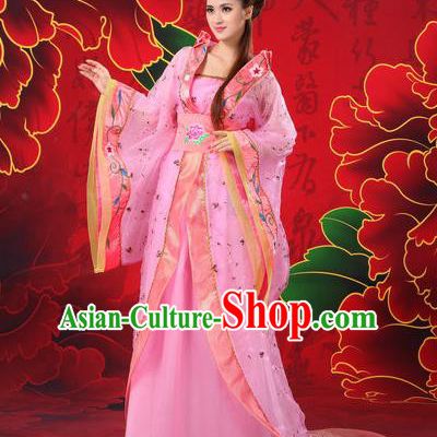 Traditional Ancient Chinese Imperial Emperess Costume, Chinese Tang Dynasty Wedding Dress, Cosplay Chinese Peri Imperial Princess Tailing Clothing Hanfu for Women