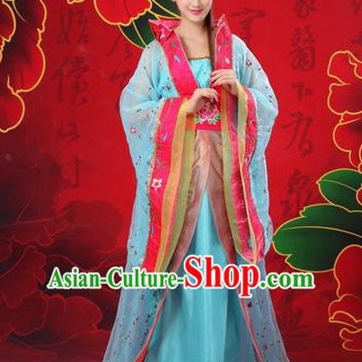 Traditional Ancient Chinese Imperial Emperess Costume, Chinese Tang Dynasty Wedding Dress, Cosplay Chinese Peri Imperial Princess Tailing Clothing Hanfu for Women