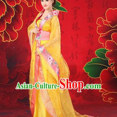 Traditional Ancient Chinese Imperial Emperess Costume, Chinese Tang Dynasty Wedding Dress, Cosplay Chinese Peri Imperial Princess Tailing Clothing Hanfu for Women
