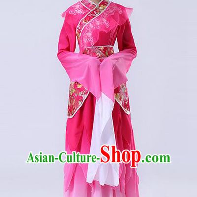 Traditional Ancient Chinese Imperial Emperess Costume, Chinese Lotus Dance Dress, Cosplay Chinese Peri Imperial Princess Water Sleeves Dance Clothing Hanfu for Women