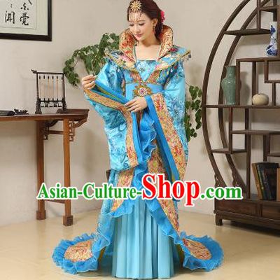 Traditional Ancient Chinese Imperial Emperess Costume, Chinese Wedding Dress, Cosplay Chinese Peri Imperial Princess Tailing Clothing Hanfu for Women