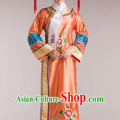 Traditional Ancient Chinese Imperial Emperess Costume, Chinese Qing Dynasty Lady Dress, Cosplay Chinese Peri Imperial Princess Clothing for Women