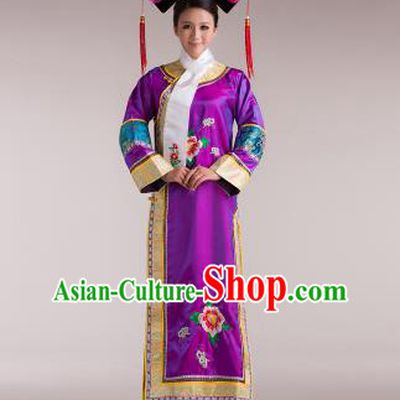 Traditional Ancient Chinese Imperial Emperess Costume, Chinese Qing Dynasty Lady Dress, Cosplay Chinese Man Nationality Peri Imperial Princess Clothing for Women