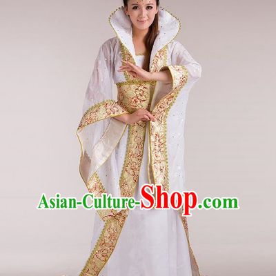 Traditional Ancient Chinese Imperial Emperess Costume, Chinese Tang Dynasty Wedding Dress, Cosplay Chinese Peri Imperial Princess Tailing Clothing Hanfu for Women