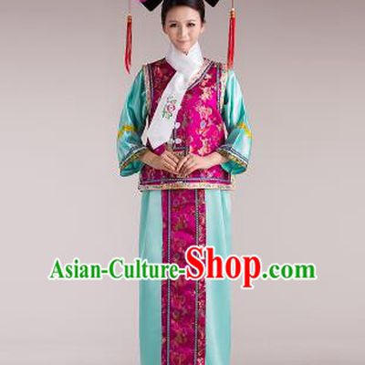 Traditional Ancient Chinese Imperial Emperess Costume, Chinese Qing Dynasty Lady Dress, Cosplay Chinese Peri Imperial Princess Clothing for Women