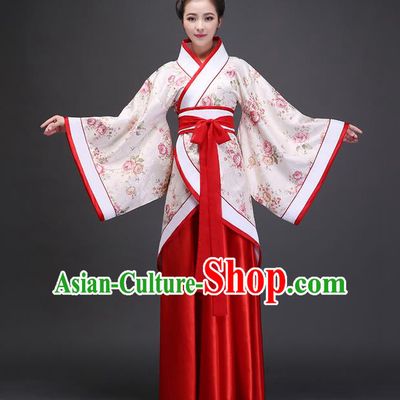 Traditional Ancient Chinese Imperial Emperess Costume, Chinese Han Dynasty Wedding Dress, Cosplay Chinese Peri Imperial Princess Dance Clothing Hanfu for Women