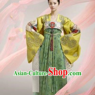 Traditional Ancient Chinese Imperial Emperess Costume, Chinese Tang Dynasty Wedding Dress, Cosplay Chinese Peri Imperial Princess Embroidered Clothing for Women