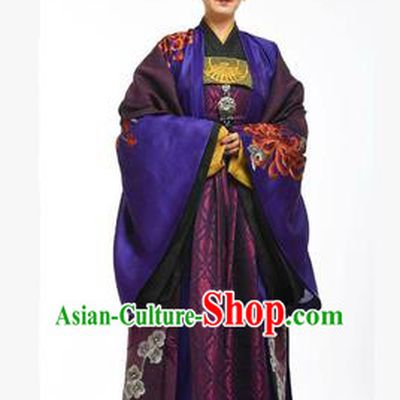 Traditional Ancient Chinese Imperial Emperess Costume, Chinese Tang Dynasty Wedding Dress, Cosplay Chinese Peri Imperial Empress Dowager Tailing Embroidered Clothing for Women