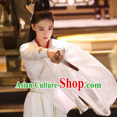 Traditional Ancient Chinese Female Costume, Chinese Tang Dynasty Swordswoman Dress, Cosplay Chinese Swordsman Clothing for Women