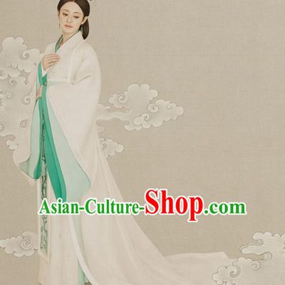 Traditional Ancient Chinese Imperial Emperess Costume Complete Set, Chinese Han Dynasty Emperess Wedding Dress, Cosplay Chinese Imperial Princess Embroidered Clothing for Women