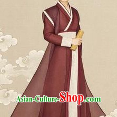 Traditional Ancient Chinese Male Costume, Chinese Han Dynasty Swordsman Dress, Cosplay Chinese Swordsman Clothing for Men