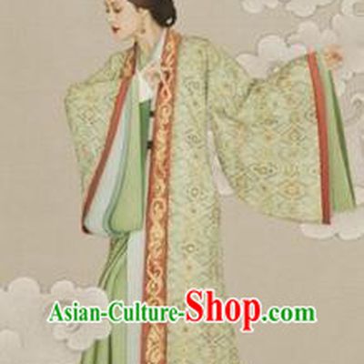 Traditional Ancient Chinese Imperial Emperess Costume Complete Set, Chinese Han Dynasty Emperess Dowager Wedding Dress, Cosplay Chinese Imperial Princess Embroidered Clothing for Women