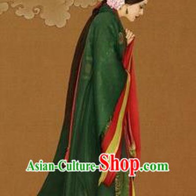 Traditional Ancient Chinese Imperial Emperess Costume Complete Set, Chinese Han Dynasty Emperess Dowager Dress, Cosplay Chinese Imperial Dowager Embroidered Clothing for Women