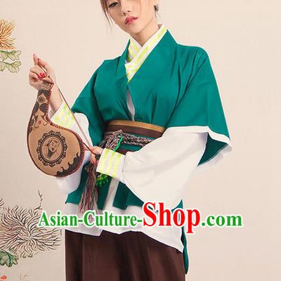 Traditional Ancient Chinese Male Costume, Chinese Han Dynasty Livehand Dress, Cosplay Chinese Swordsman Clothing for Men