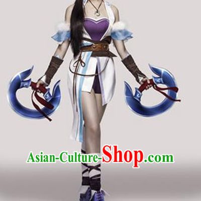 Traditional Ancient Chinese Imperial Emperess Costume, Chinese Tang Dynasty Wedding Dress, Cosplay Game Characters Chinese Peri Imperial Princess Embroidered Clothing for Women