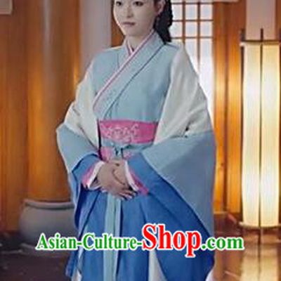 Traditional Ancient Chinese Imperial Princess Costume, Chinese Han Dynasty Young Lady Dance Dress, Cosplay Chinese Peri Embroidered Clothing Hanfu for Women