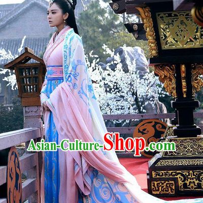 Traditional Ancient Chinese Imperial Emperess Costume, Chinese Han Dynasty Young Lady Dress, Cosplay Chinese Princess Embroidered Clothing Hanfu Costume for Women