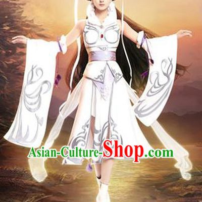 Traditional Ancient Chinese Imperial Emperess Costume, Chinese Tang Dynasty Wedding Dress, Cosplay Game Characters Chinese Peri Imperial Princess Embroidered Clothing for Women