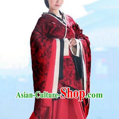 Traditional Ancient Chinese Imperial Emperess Costume, Chinese Han Dynasty Wedding Dress, Cosplay Chinese Princess Embroidered Clothing Hanfu Costume for Women