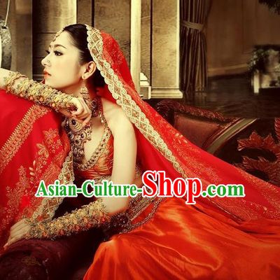 Traditional Ancient Indian Palace Sari Costumes, Indian Young Lady Belly Dance Dress for Women