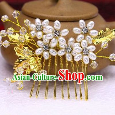 Traditional Handmade Chinese Ancient Classical Hair Accessories Flowers Hairpin, Hair Claws Hair Comb for Women