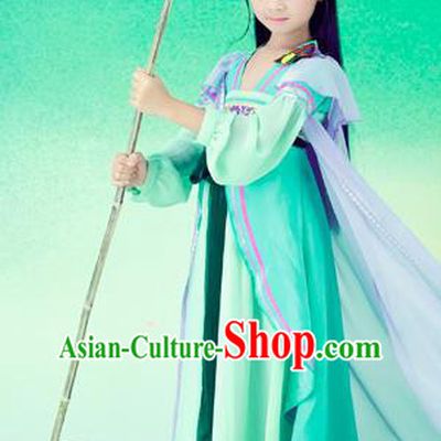 Traditional Ancient Chinese Imperial Princess Costume, Chinese Han Dynasty Children Dress Ruqun, Cosplay Chinese Peri Clothing for Kids