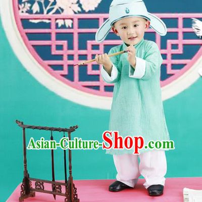 Traditional Ancient Chinese Boys Costume, Chinese Tang Dynasty Children Dress, Cosplay Chinese Student Clothing for Kids