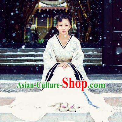 Traditional Ancient Chinese Imperial Consort Costume, Chinese Han Dynasty Young Lady Dress, Cosplay Chinese Imperial Consort Embroidered Clothing Hanfu for Women