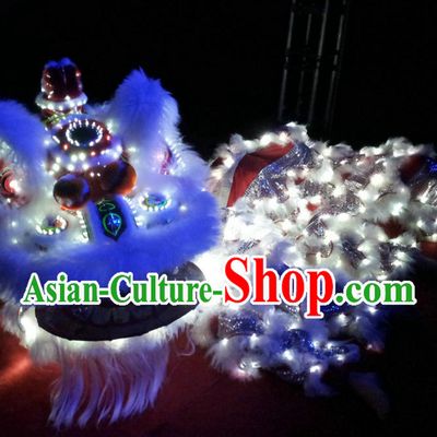 LED Lights Nighttime Parade Lion Dance Costume Complete Set