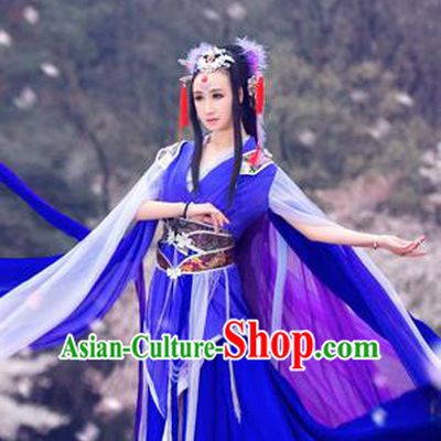 Traditional Ancient Chinese Imperial Consort Costume, Chinese Han Dynasty Dance Dress, Cosplay Chinese Peri Imperial Princess Hanfu Clothing for Women