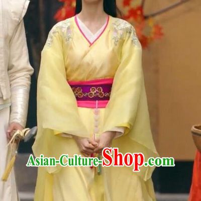 Traditional Ancient Chinese Imperial Emperess Costume, Chinese Han Dynasty Young Lady Dress, Cosplay Chinese Peri Princess Embroidered Hanfu Clothing for Women