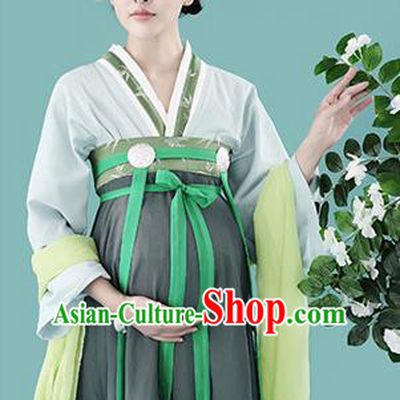 Traditional Ancient Chinese Dunhuang Flying Fairy Costume, Chinese Han Dynasty Dance Ribbon Dress, Cosplay Chinese Peri Imperial Empress Clothing for Pregnant Women