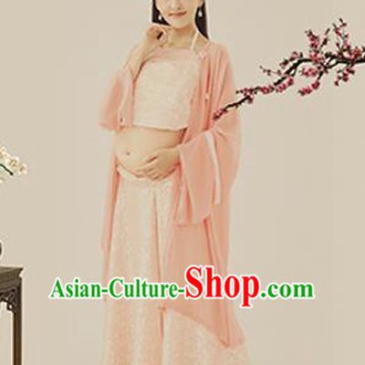 Traditional Ancient Chinese Costume, Chinese Han Dynasty Dance Ribbon Dress, Cosplay Chinese Peri Imperial Empress Clothing for Pregnant Women