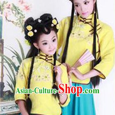 Traditional Ancient Chinese Imperial Princess Costume, Chinese Republic of China Children Dance Dress, Cosplay Chinese Princess Clothing Hanfu for Kids
