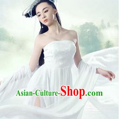 Traditional Ancient Chinese Imperial Emperess Costume, Chinese Han Dynasty Dress, Cosplay Fairy Tale Chinese Peri Imperial Princess Clothing for Women