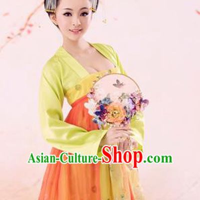 Traditional Ancient Chinese Imperial Emperess Costume, Chinese Tang Dynasty Dance Dress, Chinese Peri Imperial Princess Butterfly Hanfu Clothing for Women