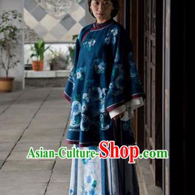 Traditional Ancient Chinese Costume Xiuhe Suit, Chinese Late Qing Dynasty Female Dress, Republic of China Embroidered Clothing for Women