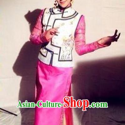 Traditional Ancient Chinese Imperial Emperess Costume, Chinese Qing Dynasty Palace Lady Dress, Chinese Manchu Princess Clothing for Women