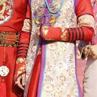 Traditional Ancient Chinese Imperial Emperess Costume, Chinese Qing Dynasty Palace Lady Dress, Chinese Manchu Princess Embroidered Clothing for Women