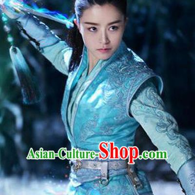 Traditional Ancient Chinese Female Costume, Chinese Ancient Swordswoman Dress, Cosplay Chinese Chivalrous Swordsman Embroidered Clothing for Women